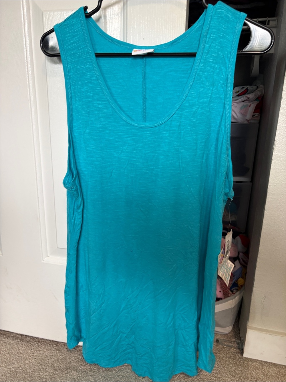 Women's Teal Sleeveless Tank Top